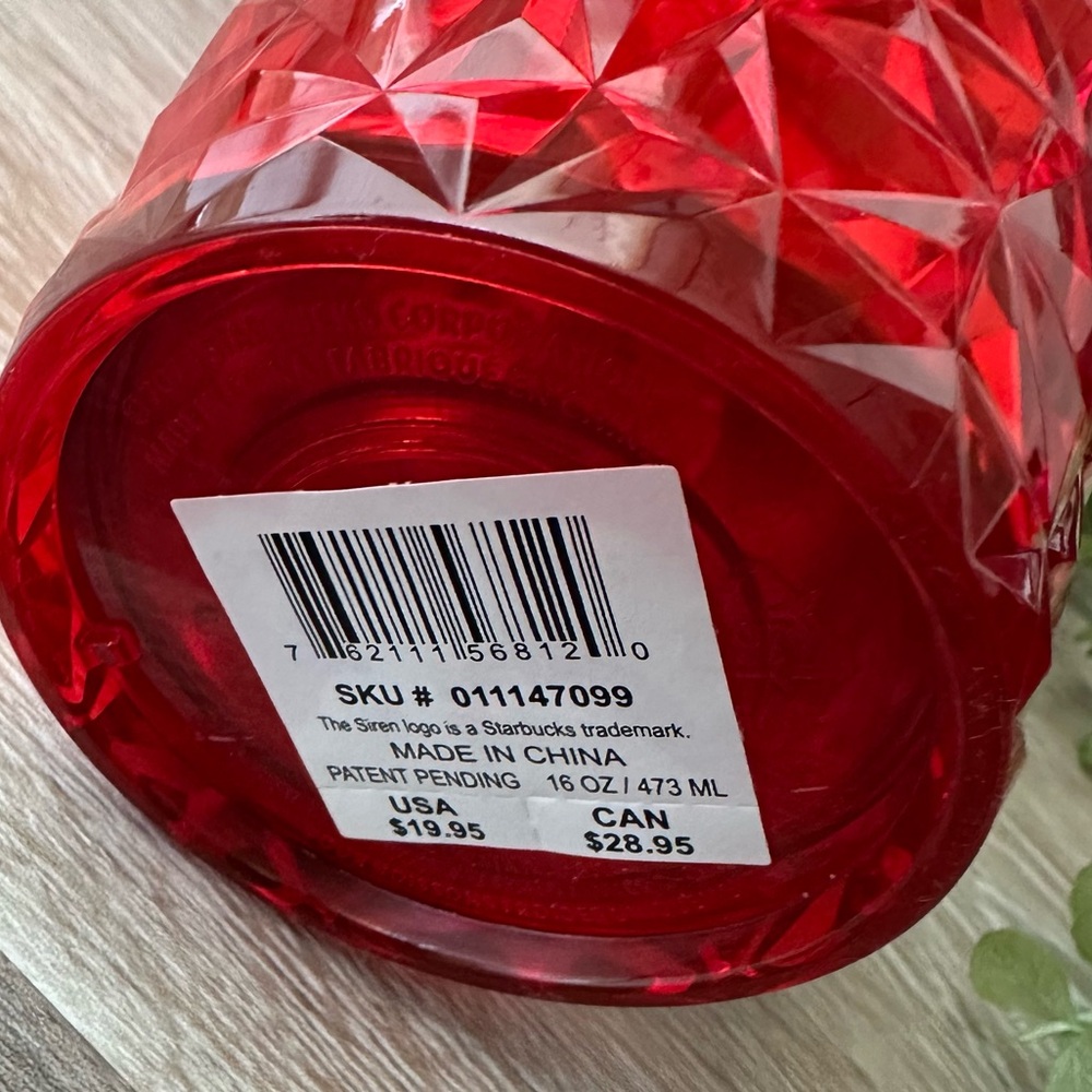 Starbucks 2021 Red Jeweled Holiday Tumbler 16 oz - Picture 5 of 6